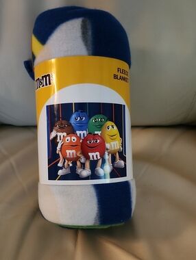 M&M's Fleece Blanket - Multicolor M&M Characters